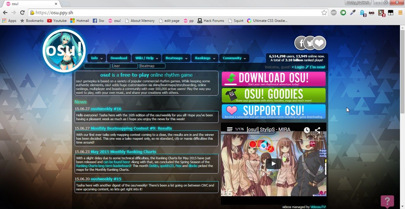 osu! dark transparent tweaks