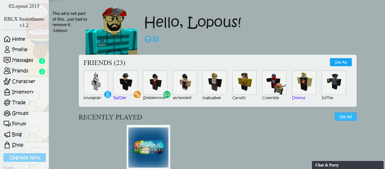 Roblox Smoothness