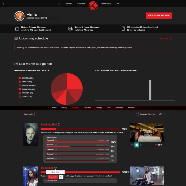 Trakt.tv - Dark Theme [v3.1]