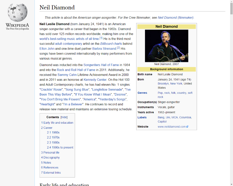 Spaz's Wikipedia focus on content