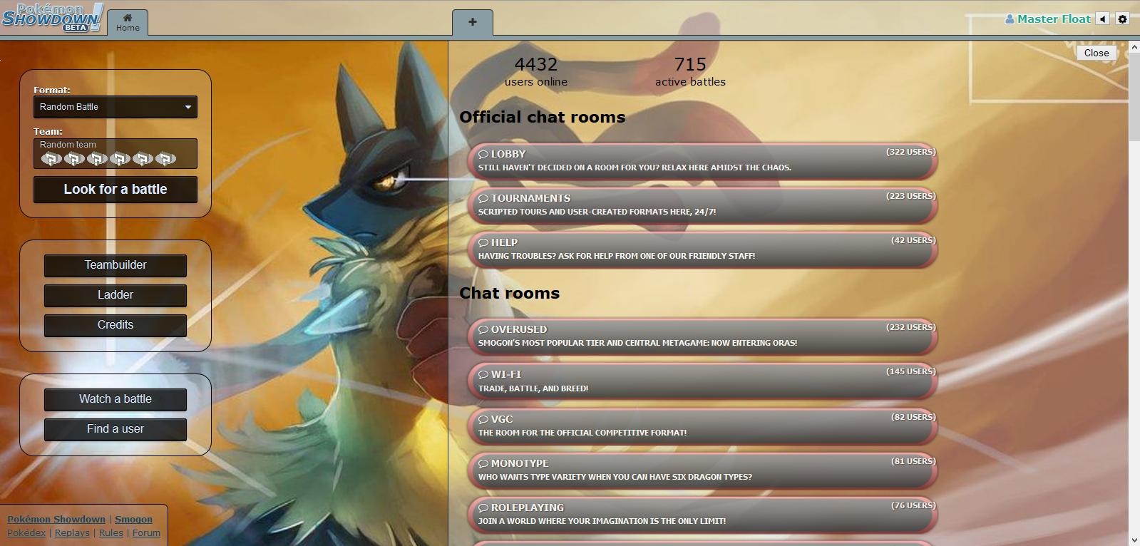 Mega Lucario Pokemon Showdown Skin