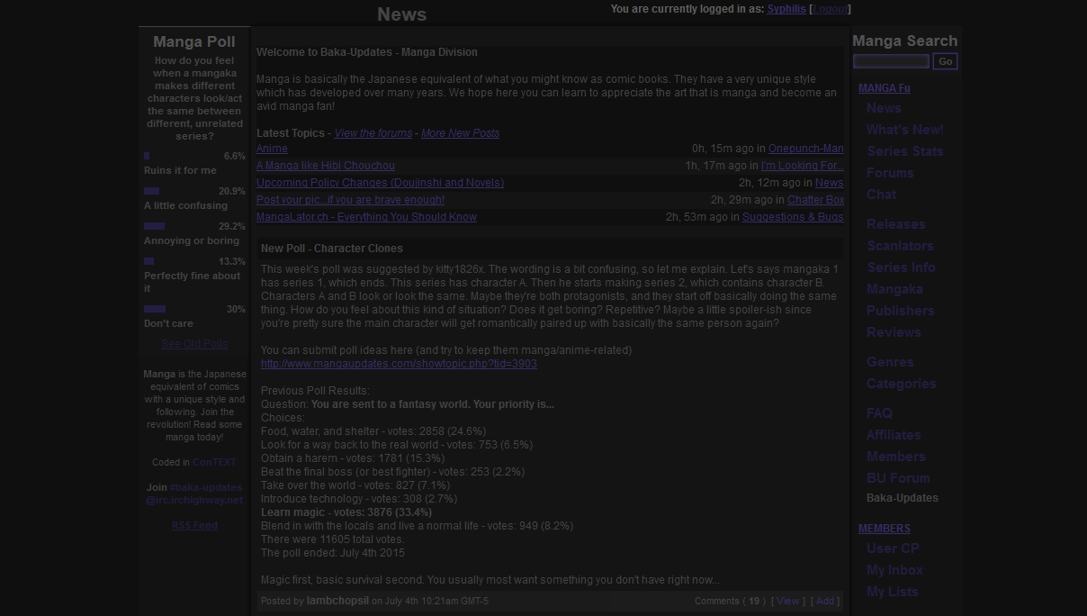 OLD - Mangaupdates Dark