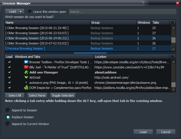 ELIAN ► SESSION MANAGER (FF-ADD-ON)