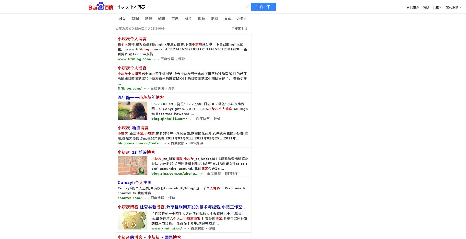 小灰灰自用百度结果页样式