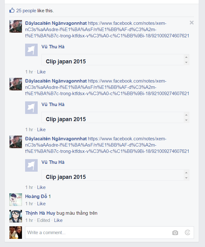 Hide Note content in Facebook comment (v1.1)