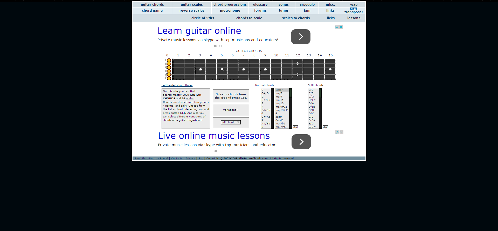 All-guitar-chords Dark Mode