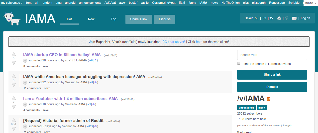 Scribble for Voat.co
