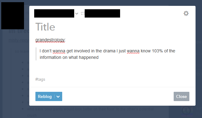 Tumblr Dash: New Tab Reblog Fix