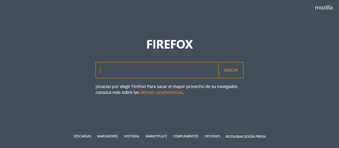 about:home - Nightly Fox