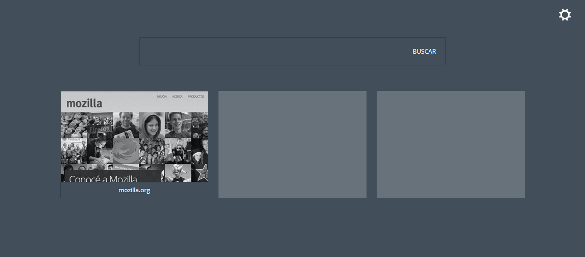 about:newtab - Nightly Fox