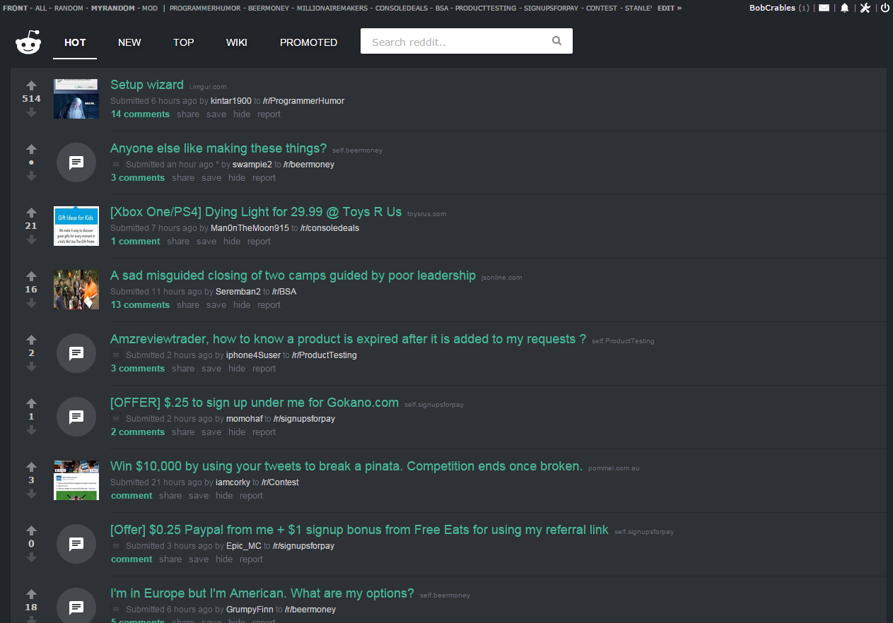 Clean Naut - Reddit Front Page