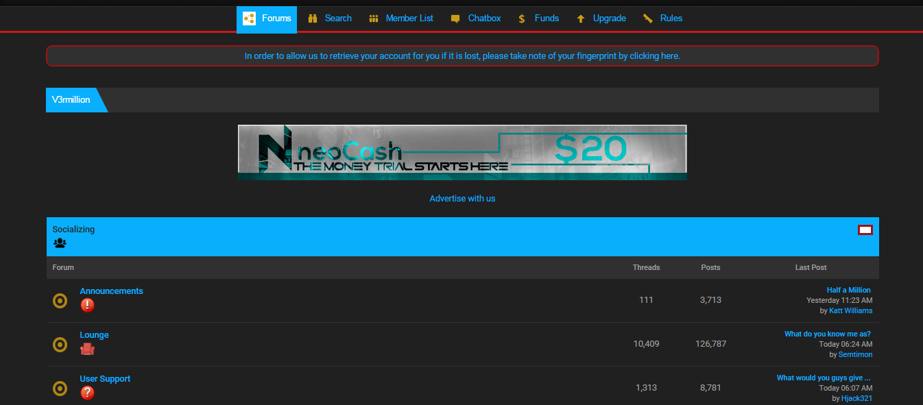 V3rmillion - Blue Theme