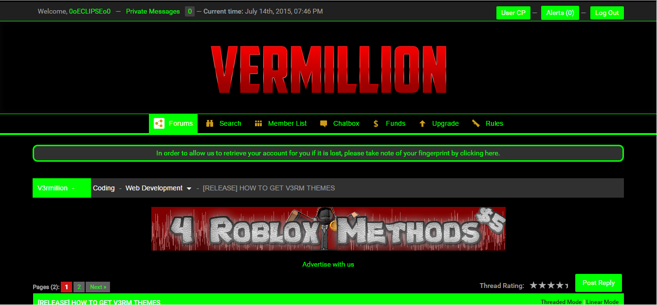 V3rmillion - Lemon Juice Theme