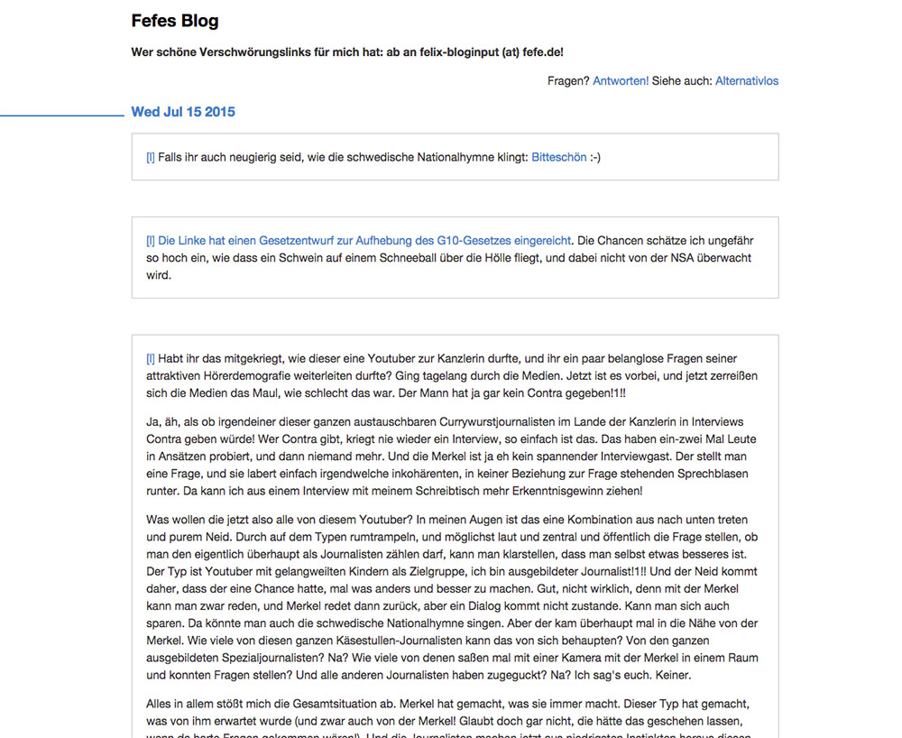 blog.fefe.de - clear and modern