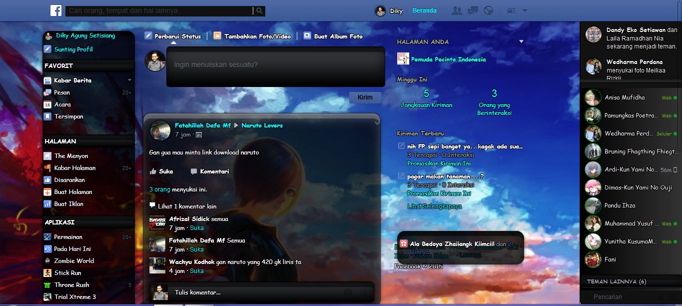 Kirishima touka-Facebook Theme