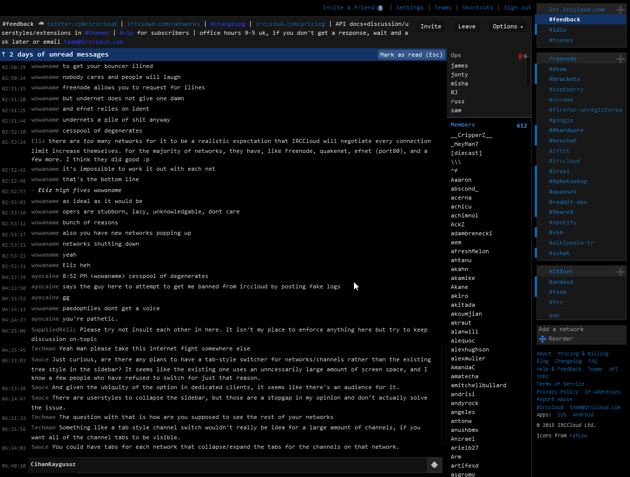 IRCCloud Dark Mixed (beta)