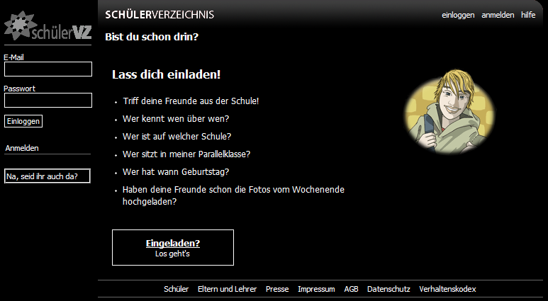 SchülerVZ - Schwarz