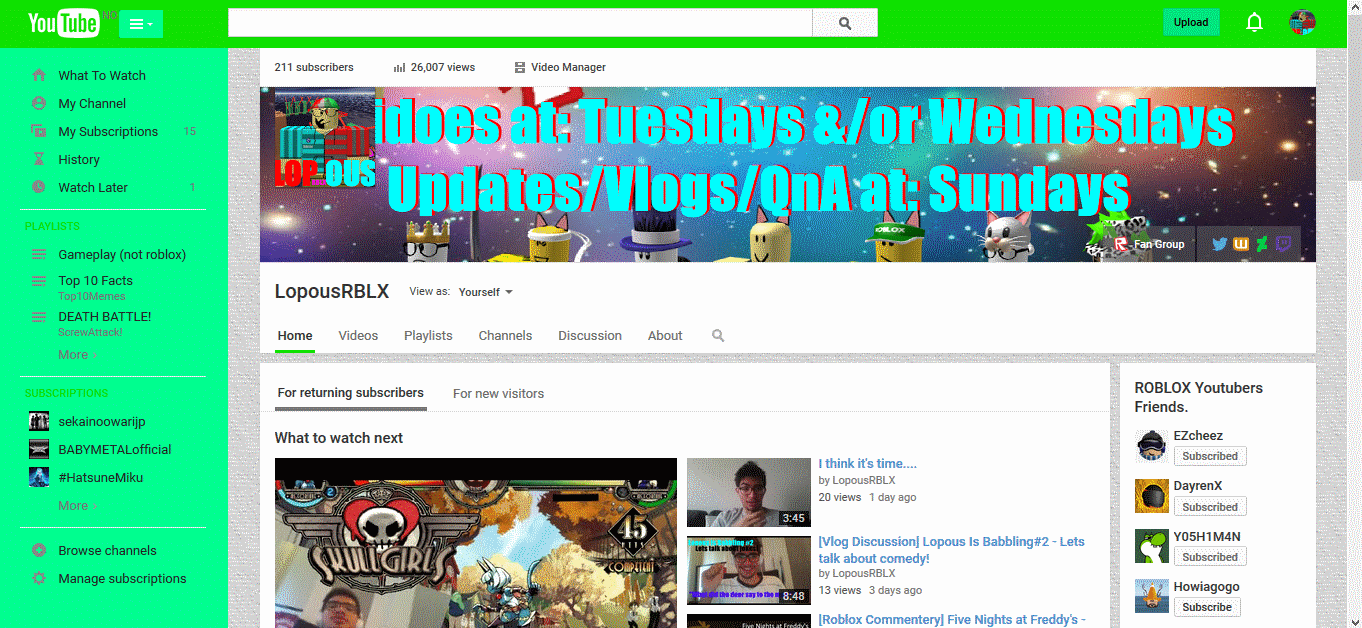 Youtube RE:Freshness