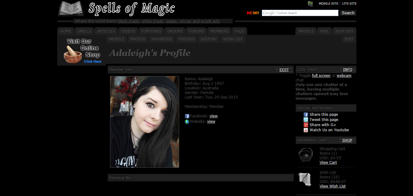 Spells of Magic Dark Theme