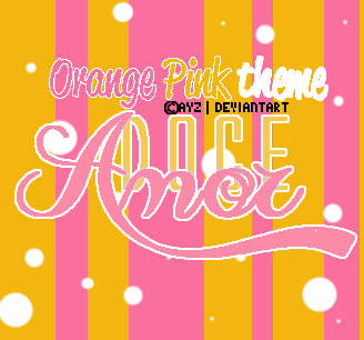 Amor Doce Theme - Orange Pink