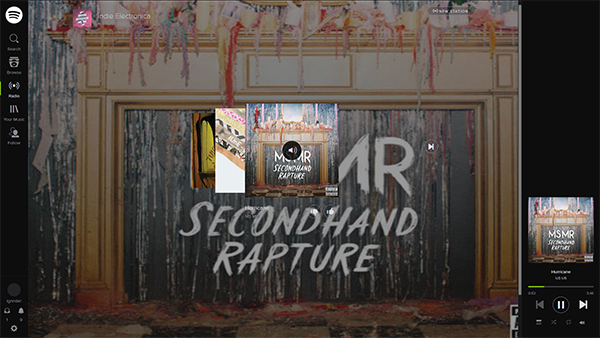 Spotify Radio Full Screen