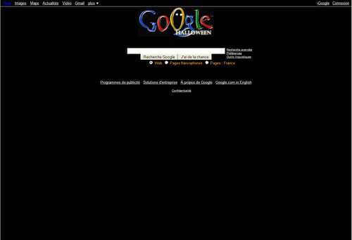 Google.fr Halloween Concept