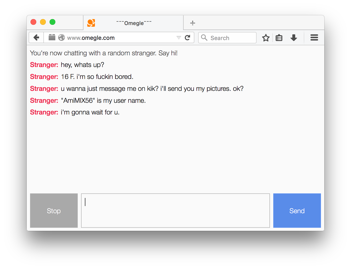Omegle: Minimal theme