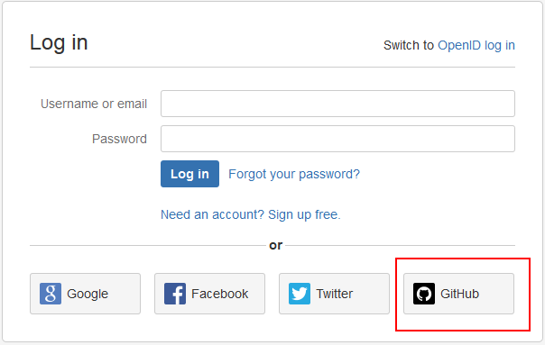 Github button removal