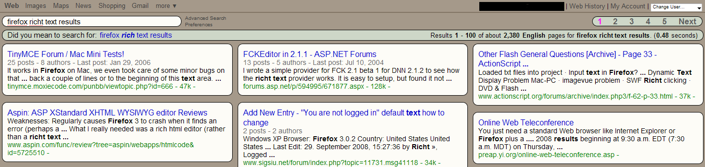 Google Search 20/20