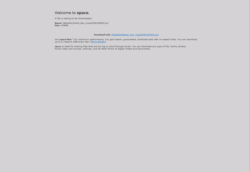 sendspace.com - cleaner
