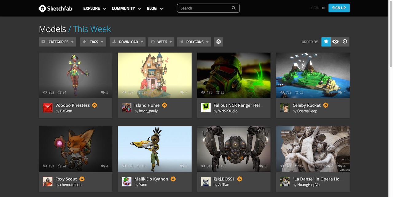 Sketchfab Night Mode