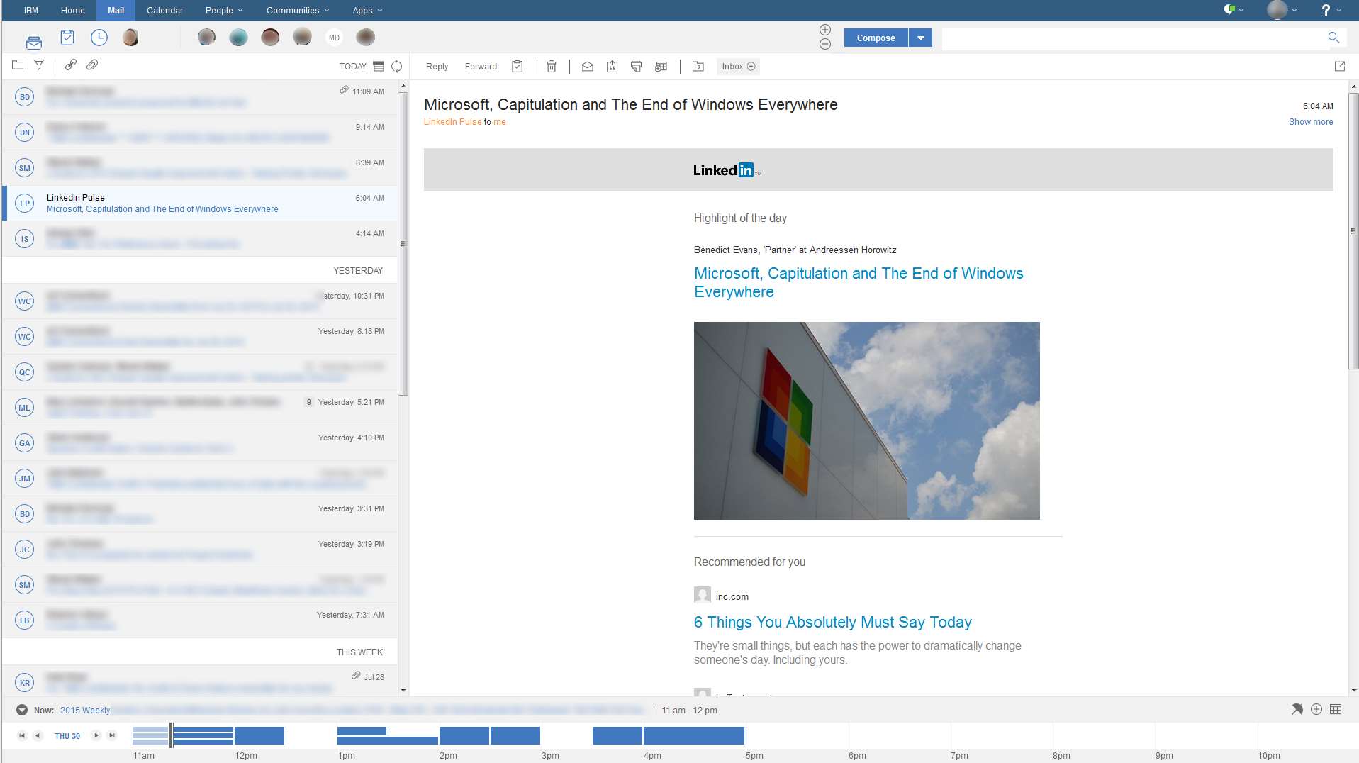 IBM Verse - Inbox Enhancements