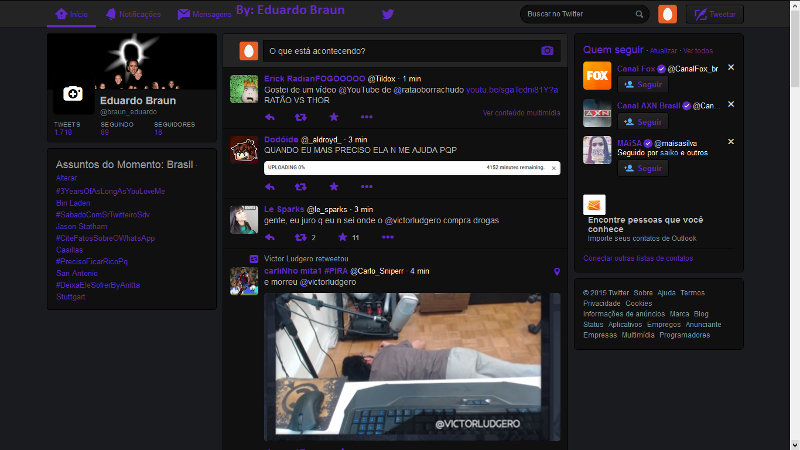 Dark and Purple Twitter