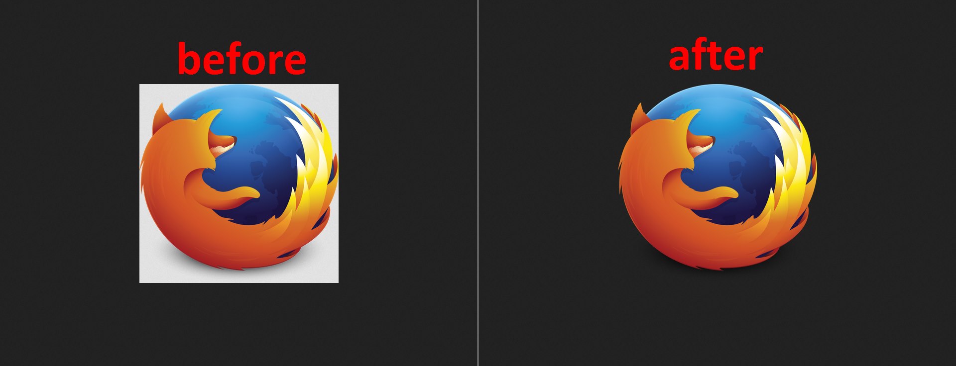 Firefox transparent image fix