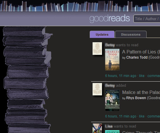 GoodReads Dark Sans Background Book-Stack