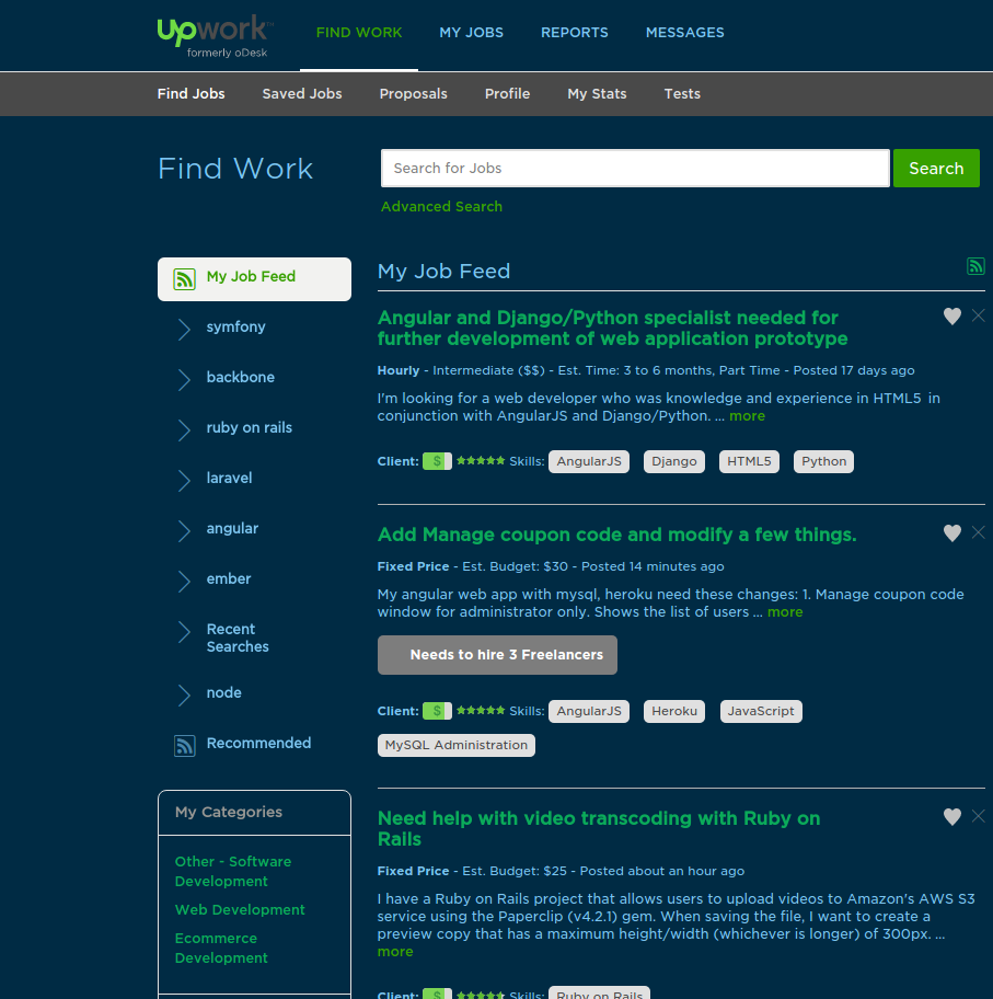 Upwork Dark Blue