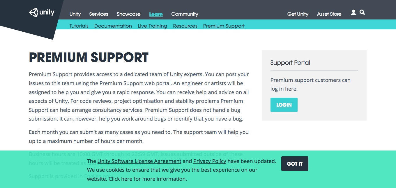 Unity 3D remove cookie warning dialog