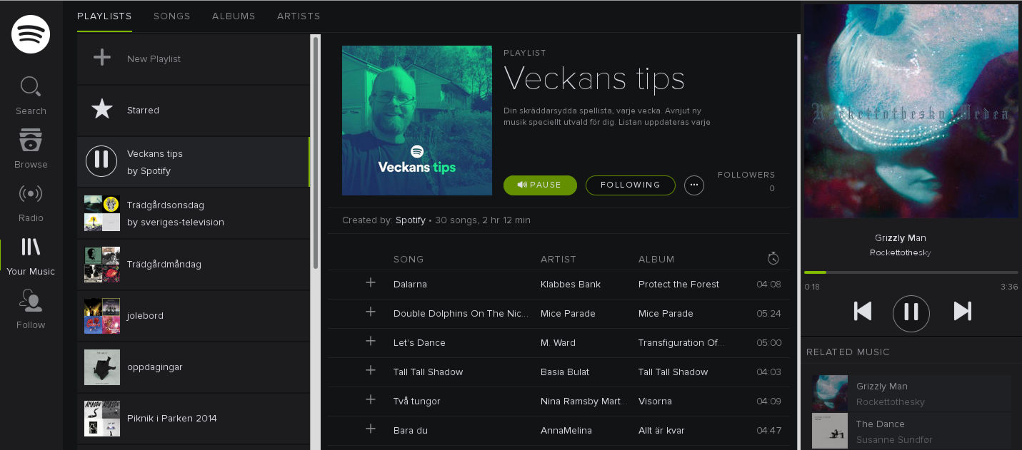Spotify Play - bigger cover art