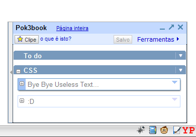 Pok3 - Google Notes Ext. - Hide Text on Statusbar