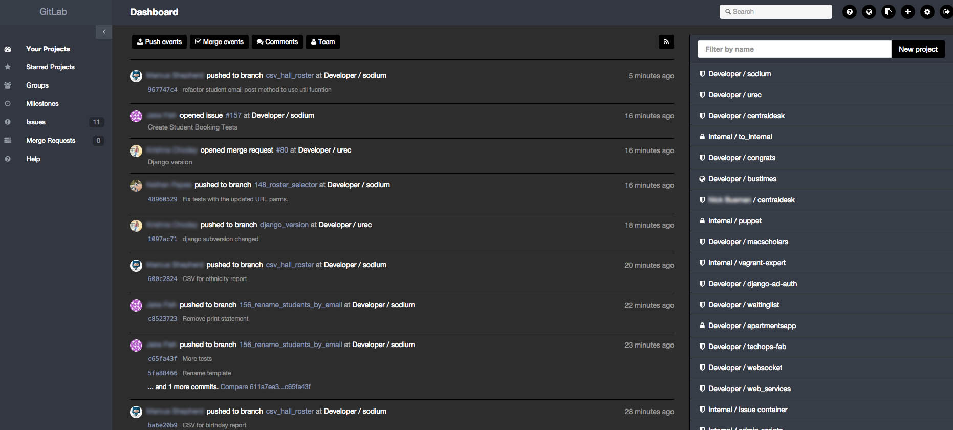 Tech Ops GitLab Dark Theme