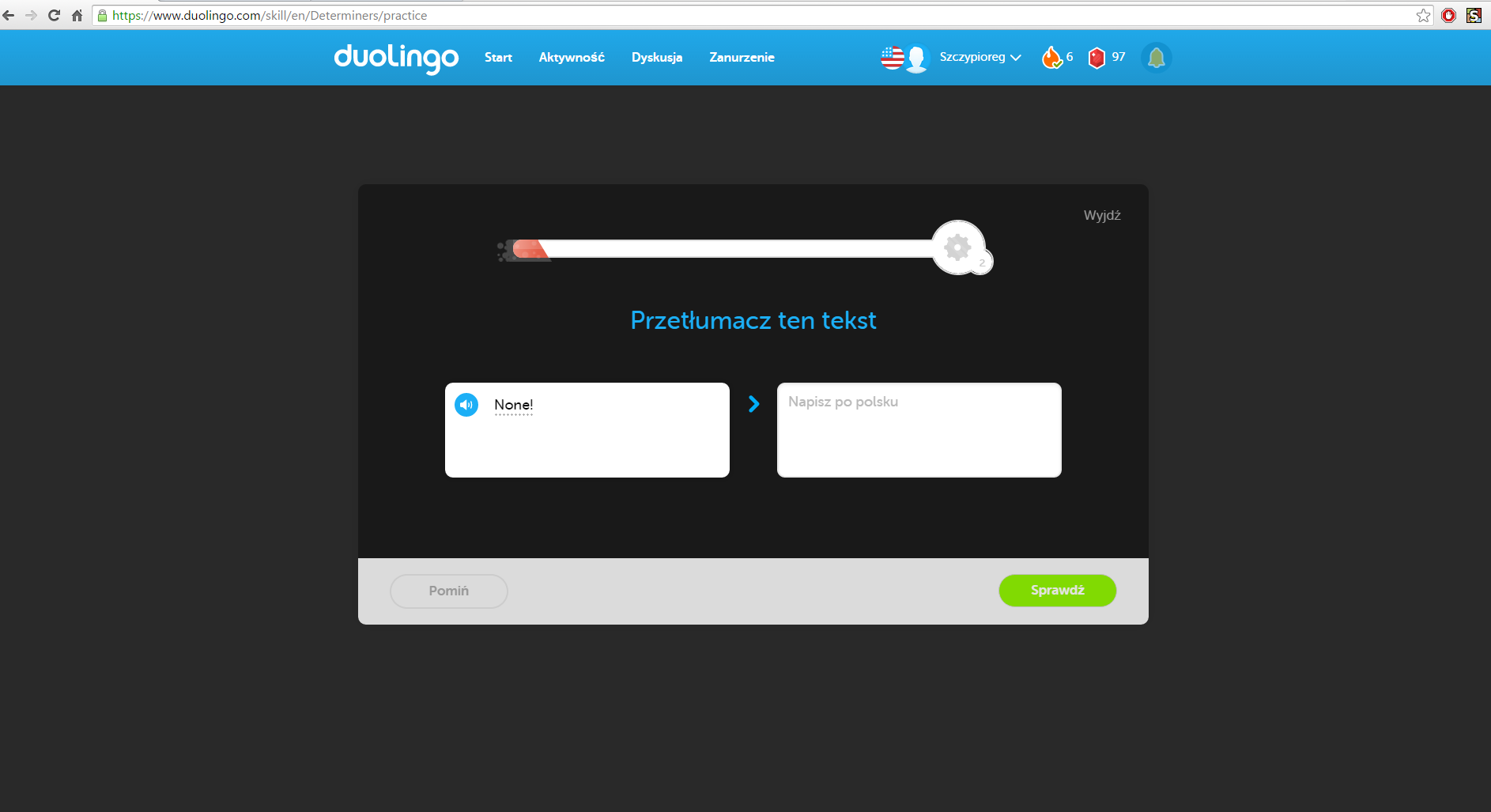Duolingo.com - #tylkonocny