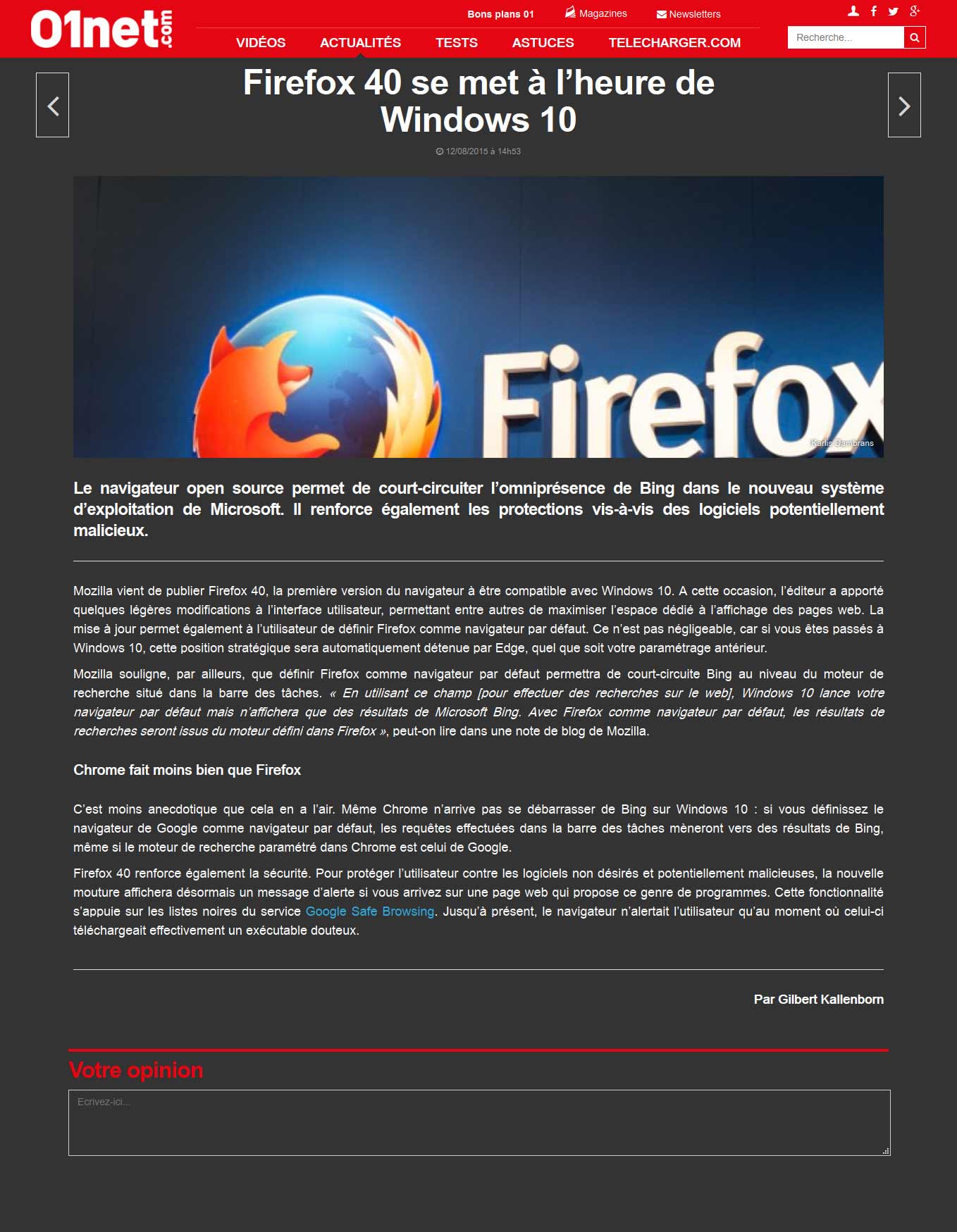 01net & bfm | Just content - Full width - Darkness