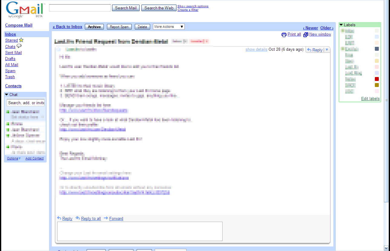 GMail - Remove ads and relocate action links