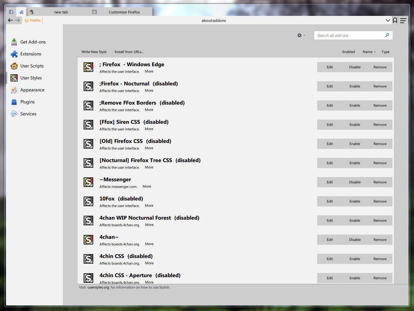 Windows Edge - Light Firefox Theme
