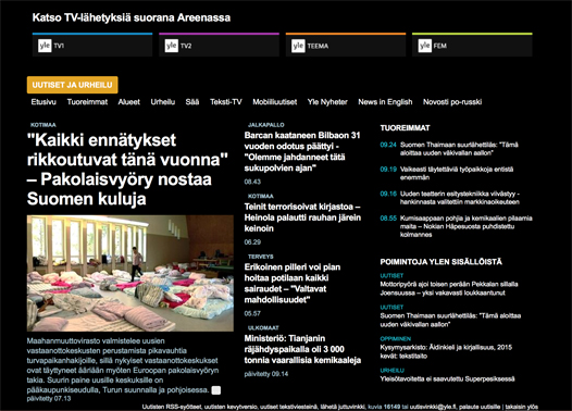 Tumma tyyli YLE / Dark YLE