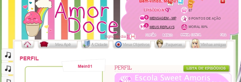 Tema colorido - Amor Doce