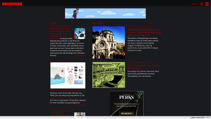 Boing Boing Red Light District (Dark Theme)