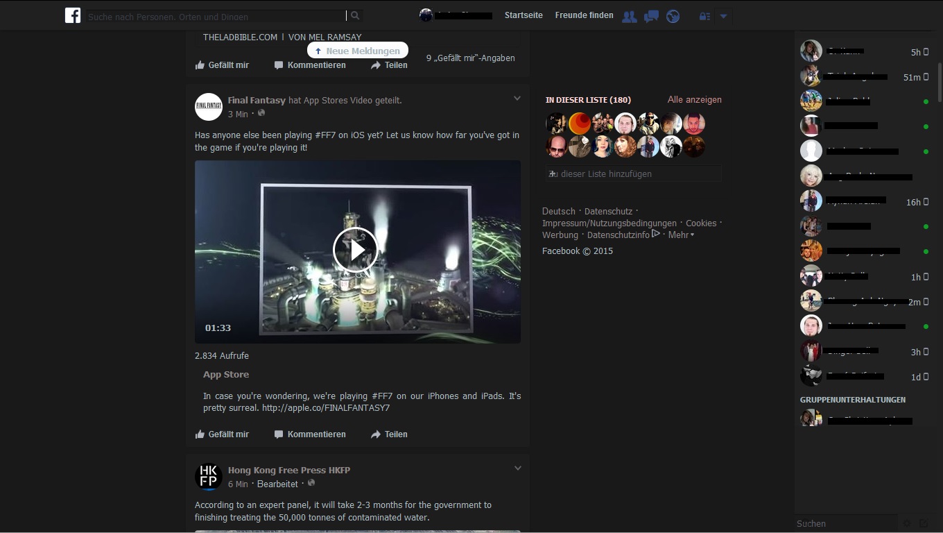 Minimal Facebook Dark by Lquinox