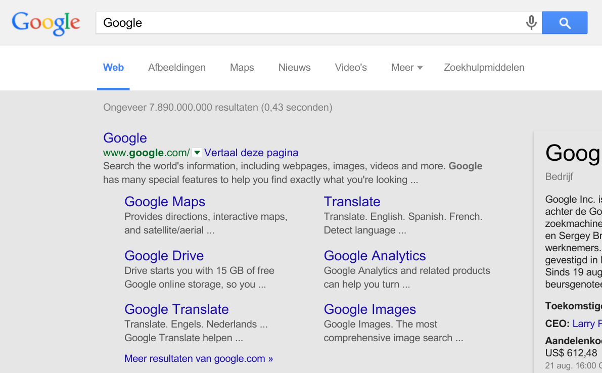 Google Search - Darker (grey) background