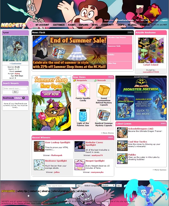 Neopets Steven Universe Theme